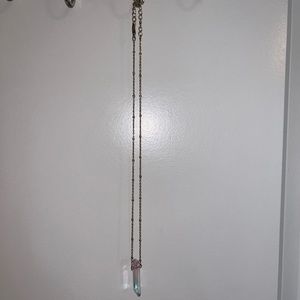 Gold Chain Crystal Necklace